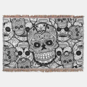 Sugar Skulls Pattern Deken