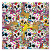 Sugar Skulls Pattern Foto Afdruk (Voorkant)