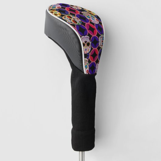 Sugar Skulls Pattern Golfheadcover (Schuin)
