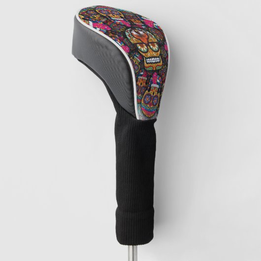 Sugar Skulls Pattern Golfheadcover (Schuin)