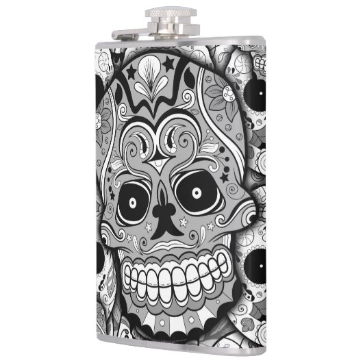 Sugar Skulls Pattern Heupfles (Links)