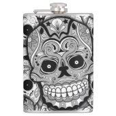 Sugar Skulls Pattern Heupfles (Voorkant)