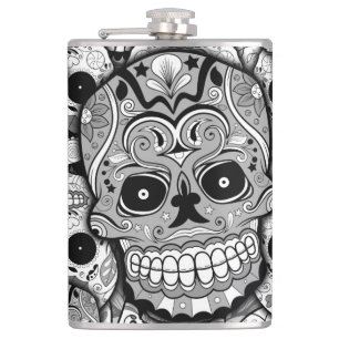 Sugar Skulls Pattern Heupfles