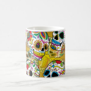 Sugar Skulls Pattern Koffiemok