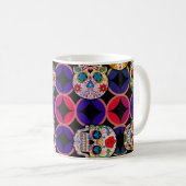 Sugar Skulls Pattern Koffiemok (Voorkant rechts)