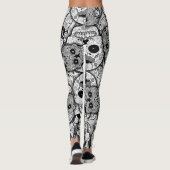 Sugar Skulls Pattern Leggings (Achterkant)