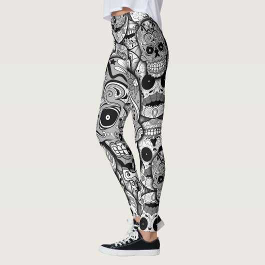 Sugar Skulls Pattern Leggings (Links)