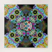 Sugar Skulls Pattern Legpuzzel (Horizontaal)