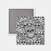 Sugar Skulls Pattern Magneet (Voorkant / Achterkant)