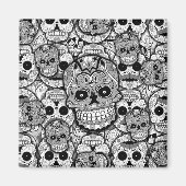 Sugar Skulls Pattern Magneet (Voorkant)