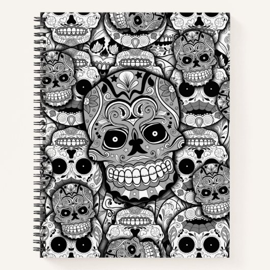 Sugar Skulls Pattern Notitieboek (Voorkant)
