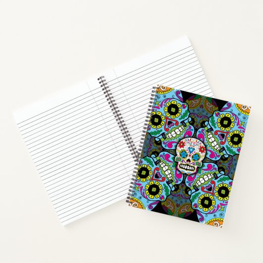 Sugar Skulls Pattern Notitieboek (Binnen)