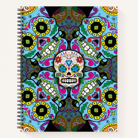 Sugar Skulls Pattern Notitieboek (Voorkant)