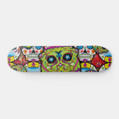 Sugar Skulls Pattern Persoonlijk Skateboard (Horizontaal)
