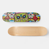 Sugar Skulls Pattern Persoonlijk Skateboard (Horizontaal)