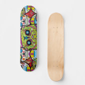 Sugar Skulls Pattern Persoonlijk Skateboard (Voorkant)