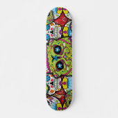 Sugar Skulls Pattern Persoonlijk Skateboard (Voorkant)