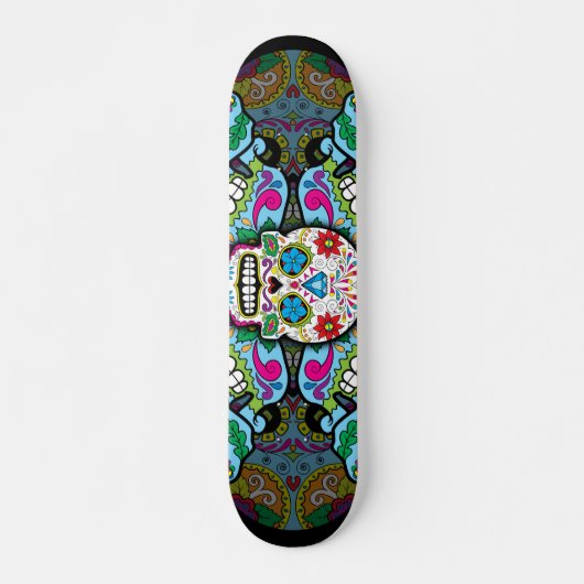 Sugar Skulls Pattern Persoonlijk Skateboard (Voorkant)
