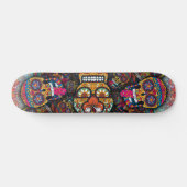 Sugar Skulls Pattern Persoonlijk Skateboard (Horizontaal)