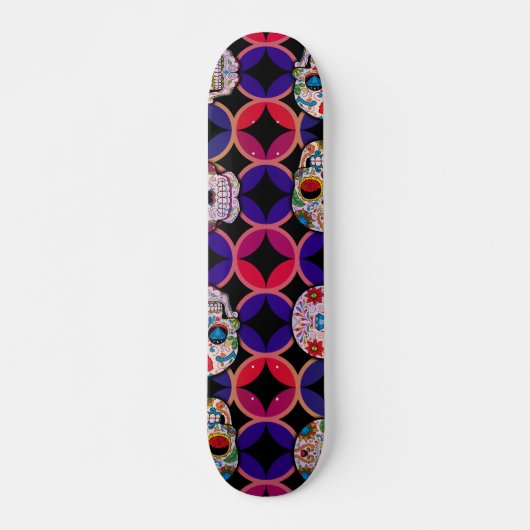 Sugar Skulls Pattern Persoonlijk Skateboard (Voorkant)