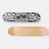Sugar Skulls Pattern Persoonlijk Skateboard (Horizontaal)