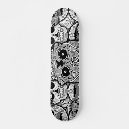 Sugar Skulls Pattern Persoonlijk Skateboard (Voorkant)
