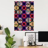 Sugar Skulls Pattern Poster (Thuiskantoor)