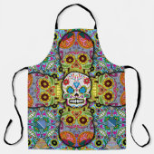 Sugar Skulls Pattern Schort (Voorkant)