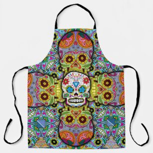 Sugar Skulls Pattern Schort