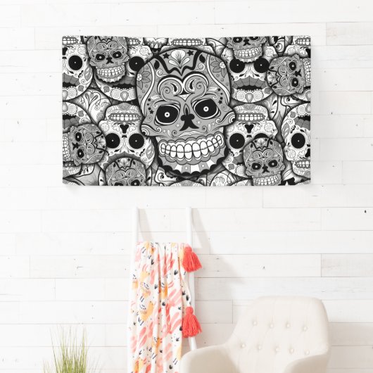 Sugar Skulls Pattern Spandoek (Insitu)