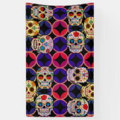 Sugar Skulls Pattern Spandoek (Verticaal)