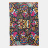 Sugar Skulls Pattern Theedoek (Verticaal)