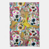 Sugar Skulls Pattern Theedoek (Verticaal)