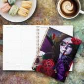Sugar Skulls Red Roses Paarse Planner