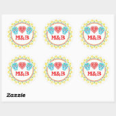 Sugar Skulls rond sticker (Vel)