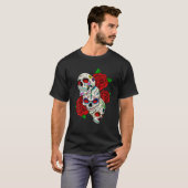 Sugar Skulls Rozen Dag van het Dode T-Shirt (Voorkant volledig)