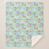 Sugar Skulls Sherpa Blanket Deken (Voorkant)