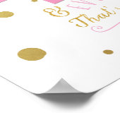 Sugar & Spice & Alles-Baby shower Banner Poster (Hoek)