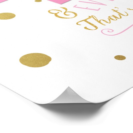 Sugar & Spice & Alles-Baby shower Banner Poster (Hoek)