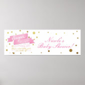 Sugar & Spice & Alles-Baby shower Banner Poster (Voorkant)