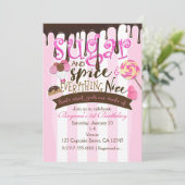 SUGAR SPICE ALLES LEUKE Uitnodigingen voor feesten (Staand voorkant)
