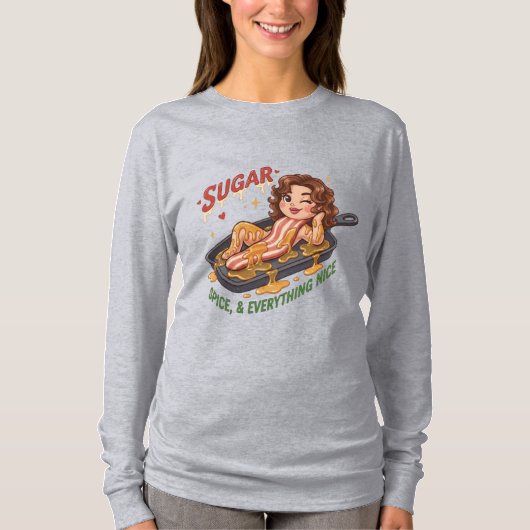 Sugar Spice and Everything Nice – Sassy Girl T-shirt (Voorkant)