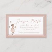 Sugar, Spice & Everything Nice Diaper Raffle Card Informatiekaartje (Voorkant)