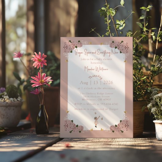 Sugar, Spice & Everything Nice - Invitation Kaart