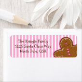 Sugar & Spice Gingerbread Adreslabel Etiket (Insitu)