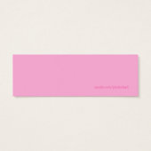 Sugar & Spice Gingerbread Custom Gift Label Mini Visitekaartjes (Achterkant)