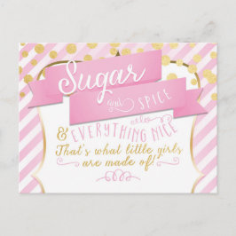 Sugar & Spice Girls Aankondigingsfoto Postkaart