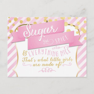 Sugar & Spice Girls Aankondigingsfoto Postkaart