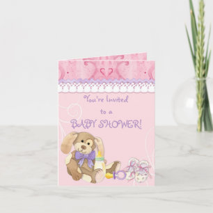 Sugar & Spice, Meisje Baby shower Uitnodiging