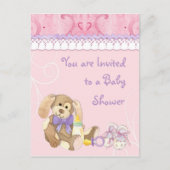 Sugar & Spice, Meisje Baby shower Uitnodiging (Voorkant)